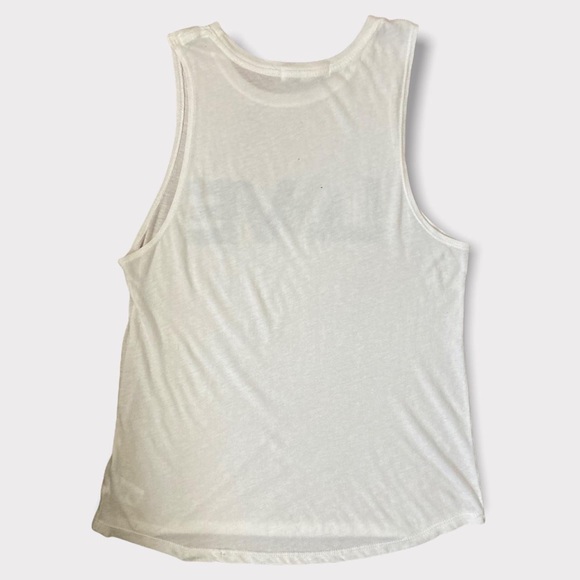 Spiritual Gangsta Retro Love Sheer Muscle Tank White Small - Picture 7 of 8